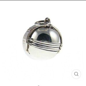 Sterling Silver Spherical Photo Pendant